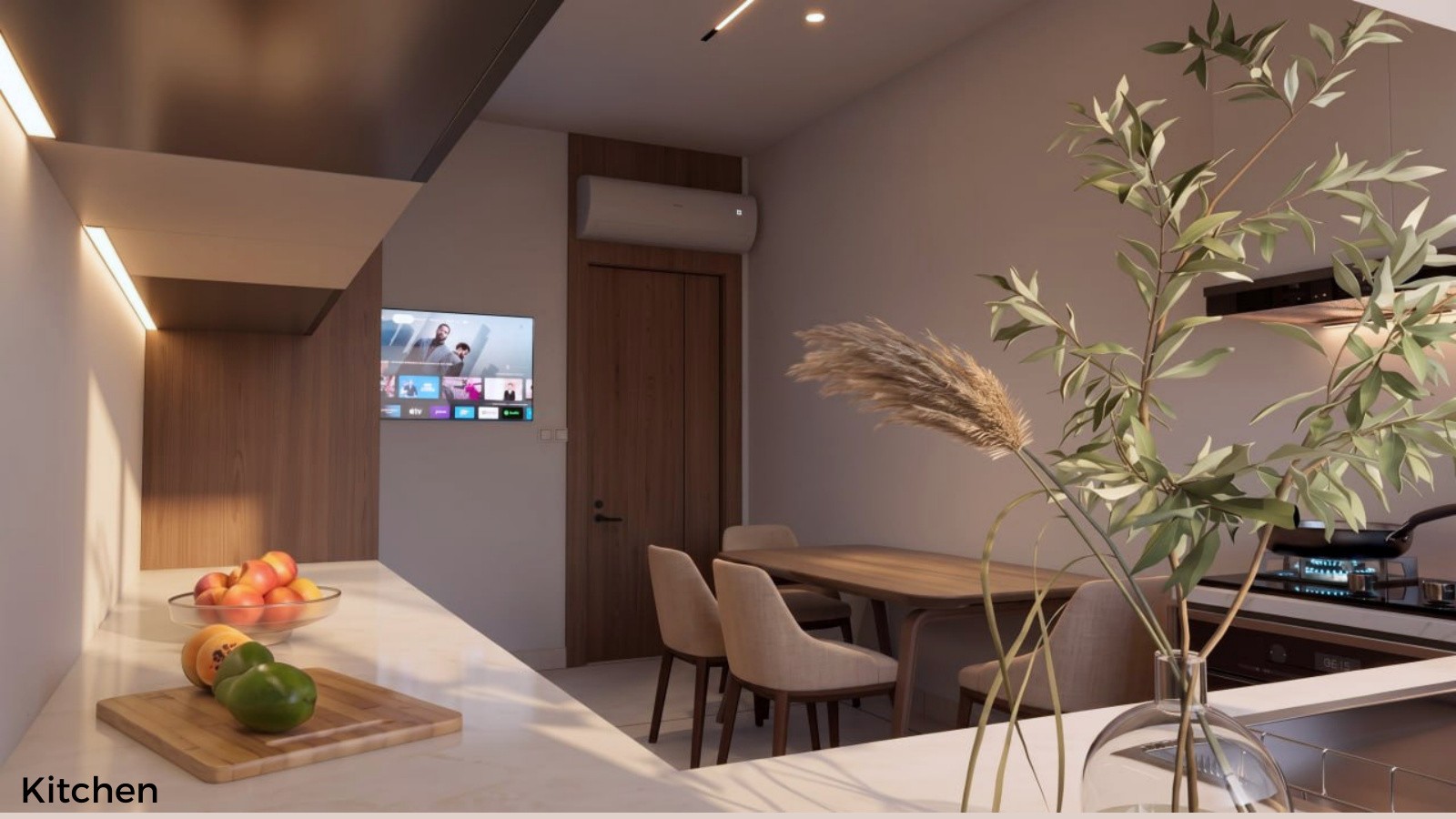 Kitchen with dining