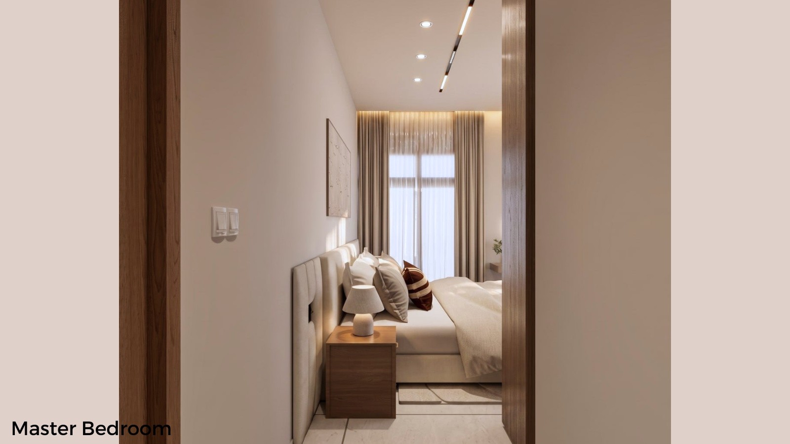 Master bedroom suite